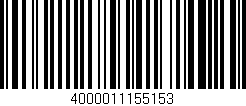 Código de barras (EAN, GTIN, SKU, ISBN): '4000011155153'