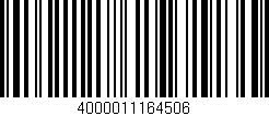 Código de barras (EAN, GTIN, SKU, ISBN): '4000011164506'