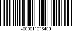 Código de barras (EAN, GTIN, SKU, ISBN): '4000011376480'
