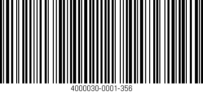 Código de barras (EAN, GTIN, SKU, ISBN): '4000030-0001-356'
