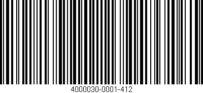Código de barras (EAN, GTIN, SKU, ISBN): '4000030-0001-412'