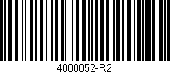 Código de barras (EAN, GTIN, SKU, ISBN): '4000052-R2'