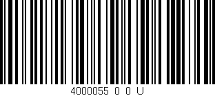 Código de barras (EAN, GTIN, SKU, ISBN): '4000055_0_0_U'