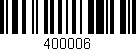 Código de barras (EAN, GTIN, SKU, ISBN): '400006'