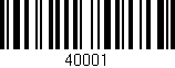 Código de barras (EAN, GTIN, SKU, ISBN): '40001'
