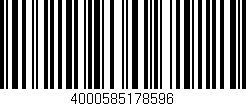 Código de barras (EAN, GTIN, SKU, ISBN): '4000585178596'