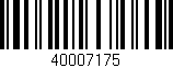 Código de barras (EAN, GTIN, SKU, ISBN): '40007175'