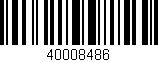 Código de barras (EAN, GTIN, SKU, ISBN): '40008486'