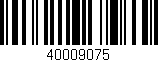 Código de barras (EAN, GTIN, SKU, ISBN): '40009075'