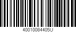 Código de barras (EAN, GTIN, SKU, ISBN): '40010084405U'