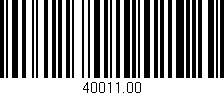 Código de barras (EAN, GTIN, SKU, ISBN): '40011.00'