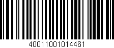 Código de barras (EAN, GTIN, SKU, ISBN): '40011001014461'