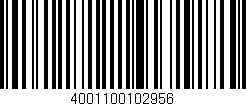 Código de barras (EAN, GTIN, SKU, ISBN): '4001100102956'