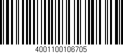 Código de barras (EAN, GTIN, SKU, ISBN): '4001100106705'