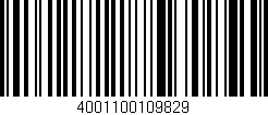 Código de barras (EAN, GTIN, SKU, ISBN): '4001100109829'