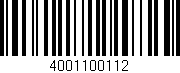 Código de barras (EAN, GTIN, SKU, ISBN): '4001100112'