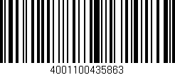 Código de barras (EAN, GTIN, SKU, ISBN): '4001100435863'