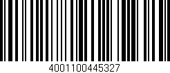 Código de barras (EAN, GTIN, SKU, ISBN): '4001100445327'