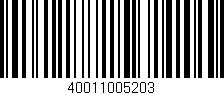 Código de barras (EAN, GTIN, SKU, ISBN): '40011005203'