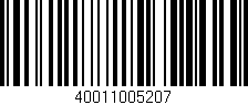 Código de barras (EAN, GTIN, SKU, ISBN): '40011005207'