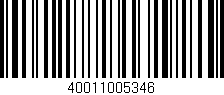 Código de barras (EAN, GTIN, SKU, ISBN): '40011005346'
