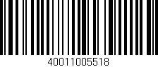 Código de barras (EAN, GTIN, SKU, ISBN): '40011005518'