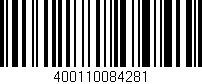 Código de barras (EAN, GTIN, SKU, ISBN): '400110084281'