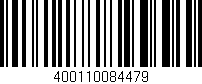 Código de barras (EAN, GTIN, SKU, ISBN): '400110084479'