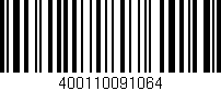 Código de barras (EAN, GTIN, SKU, ISBN): '400110091064'