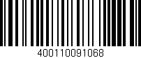 Código de barras (EAN, GTIN, SKU, ISBN): '400110091068'