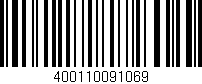 Código de barras (EAN, GTIN, SKU, ISBN): '400110091069'