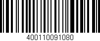 Código de barras (EAN, GTIN, SKU, ISBN): '400110091080'