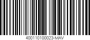 Código de barras (EAN, GTIN, SKU, ISBN): '400110100023-MAV'