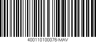 Código de barras (EAN, GTIN, SKU, ISBN): '400110100076-MAV'