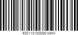 Código de barras (EAN, GTIN, SKU, ISBN): '400110100080-MAV'