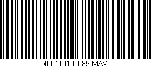 Código de barras (EAN, GTIN, SKU, ISBN): '400110100089-MAV'