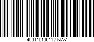 Código de barras (EAN, GTIN, SKU, ISBN): '400110100112-MAV'