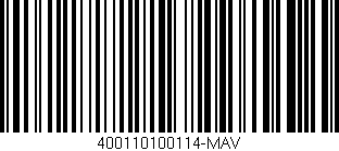 Código de barras (EAN, GTIN, SKU, ISBN): '400110100114-MAV'