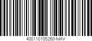 Código de barras (EAN, GTIN, SKU, ISBN): '400110105260-MAV'