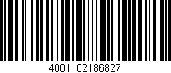 Código de barras (EAN, GTIN, SKU, ISBN): '4001102186827'