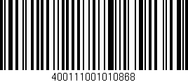 Código de barras (EAN, GTIN, SKU, ISBN): '400111001010868'