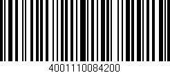 Código de barras (EAN, GTIN, SKU, ISBN): '4001110084200'