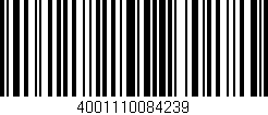Código de barras (EAN, GTIN, SKU, ISBN): '4001110084239'
