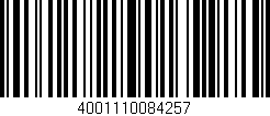 Código de barras (EAN, GTIN, SKU, ISBN): '4001110084257'