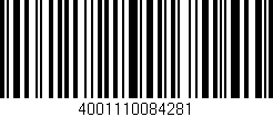 Código de barras (EAN, GTIN, SKU, ISBN): '4001110084281'