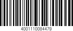 Código de barras (EAN, GTIN, SKU, ISBN): '4001110084479'
