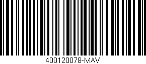 Código de barras (EAN, GTIN, SKU, ISBN): '400120078-MAV'