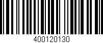 Código de barras (EAN, GTIN, SKU, ISBN): '400120130'