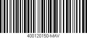 Código de barras (EAN, GTIN, SKU, ISBN): '400120150-MAV'