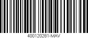 Código de barras (EAN, GTIN, SKU, ISBN): '400120281-MAV'